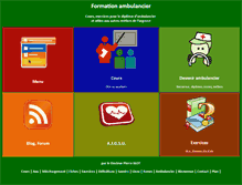 Tablet Screenshot of formationambulancier.fr